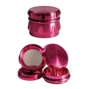 Black Leaf Crown grinder 55 mm (4 části) – růžový