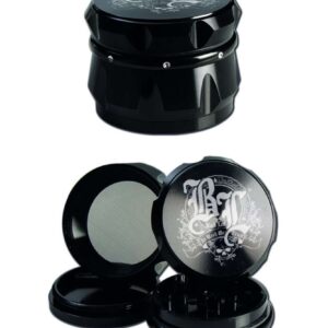 Black Leaf Crown grinder 55 mm (4 části) – černý