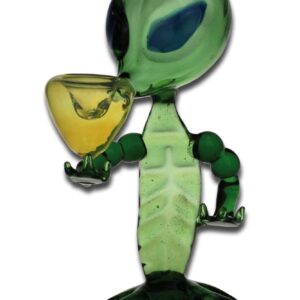Alien – skleněná dýmka 15 cm