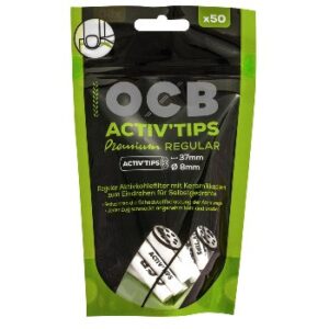 OCB Activ’Tips uhlíkové filtry 8 mm (50 ks)