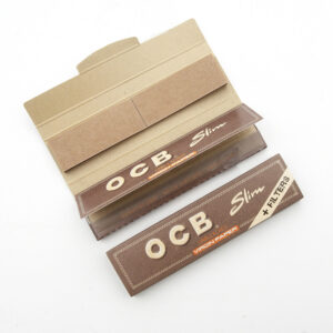 OCB Unbleached Long Slim papírky + filtry (32 ks)