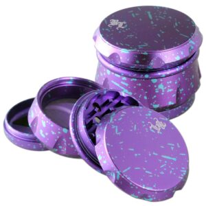 Black Leaf hliníkový grinder 63 mm (4 části) – fialový