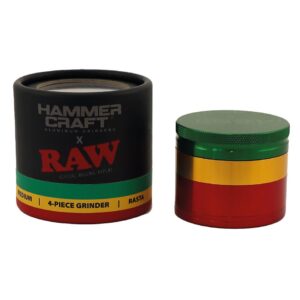 RAW Hammer Craft grinder 55 mm (4 části) – rasta