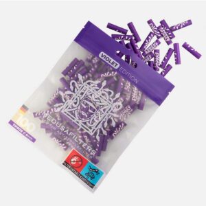 Medusa uhlíkové filtry 6 mm (100 ks) – fialové